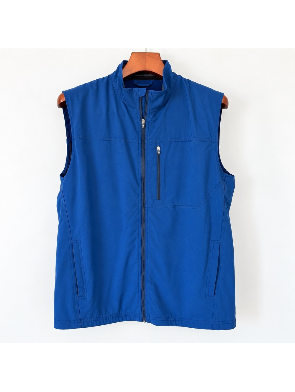 Turtleson Men's Blue Sleeveless Vest Jacket Large